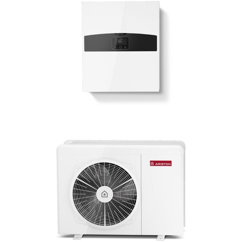 Bomba de calor Conectada Aire / Agua monobloque Nimbus Plus M con radiador eléctrico Ariston 3.5 kW Monofásico