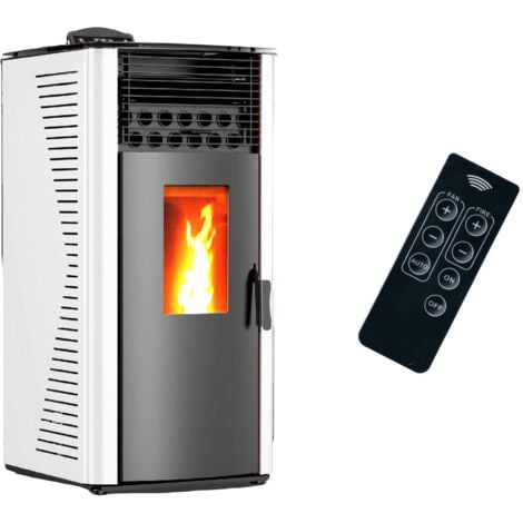 Estufa de pellets de aire Anita 12 kW Sannover Blanco