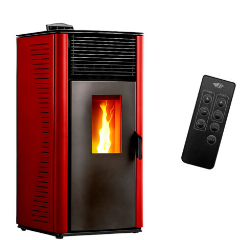 Estufa de pellets de aire Anita 15 kW Sannover Burdeos