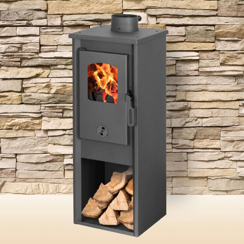 Stufa A Legna Dita Sannover 7.6 KW – Per Tronchi Fino A 40 Cm, Certificata ECODESIGN, Resa 76%