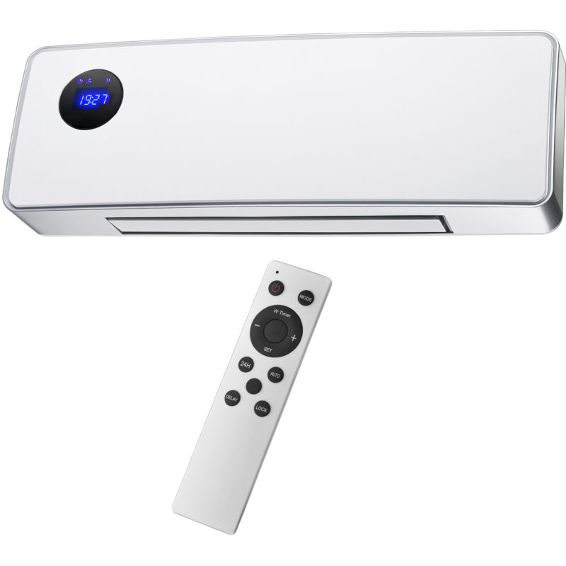 TROTEC Termoventilatore Ceramico TFC 17E: 1200/2000W, Termostato Regolabile, Oscillazione 60°, Per Ambienti Fino A 60m³, Sicurezza Antiribaltamento