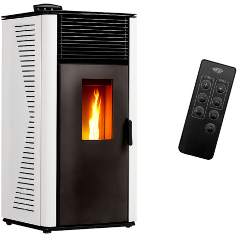 Stufa a pellet ad aria Anita da 12 kW Sannover bianco