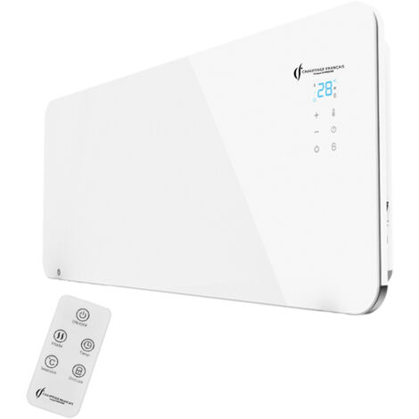 Radiatore Elettrico Murale in Vetro Sorimo Sannover 1000 W Bianco