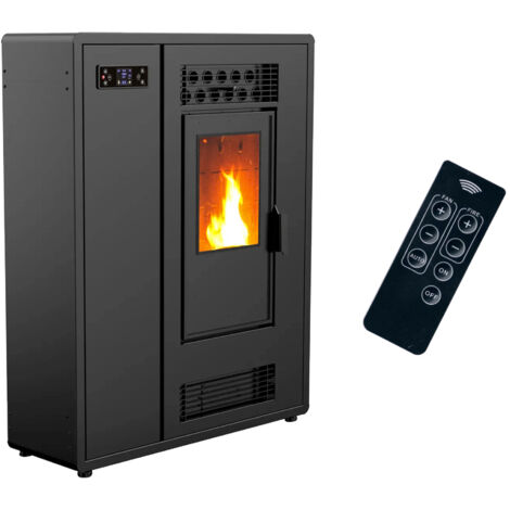 Stufa a pellet Air Slim Astral 12,2 kW Sannover Nero