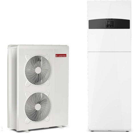 Pompa di calore Collegata aria/acqua monoblocco Nimbus Compact M con booster elettrico Ariston 12 kW trifase