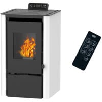 Stufa a pellet ad aria Anita da 7,6 kW Sannover bianco