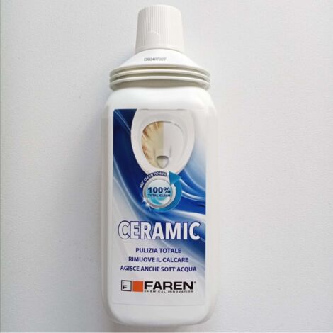 Pulitore disincrostante per ceramica sanitari wc e rubinetteria Ceramic Faren