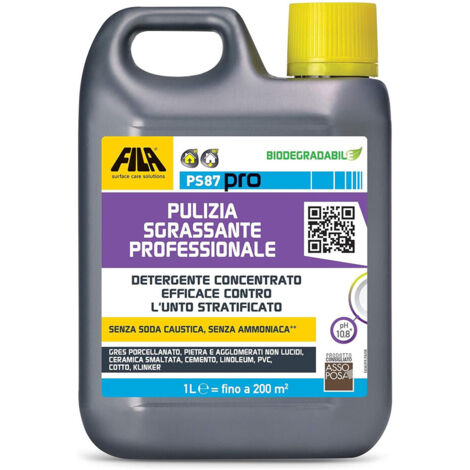 Fila PS87 Pro Sgrassante Professionale Pulizia, Smacchiatura e Deceratura 1lt