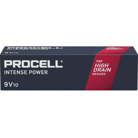 Procell Intense Batteria 9v alcalina pacco da 10pz