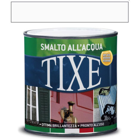 TIXE Aquatix Smalto Acrilico all’Acqua Bianco Lucido – per legno, ferro e metalli 500ml