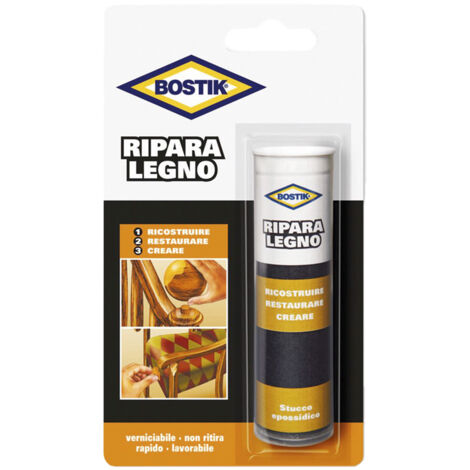 Stucco Legno Bostik Ripara Legno Blister Epossidico 56gr