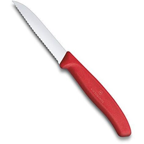 Coltelli da Tavola Victorinox 6.7431 Lama Ondulata 8 cm Swiss Classic – Manico Rosso