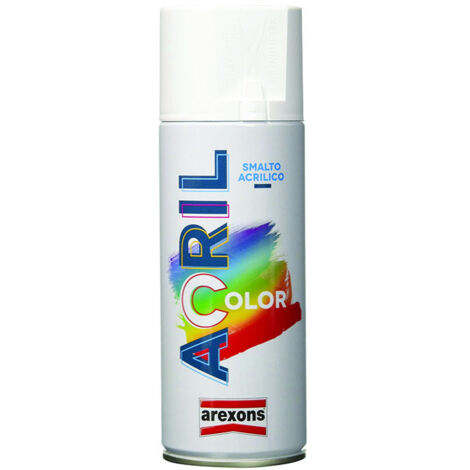 Bomboletta spray smalto acrilico acrilcolor 3961 nero opaco arexons