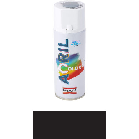Spray Vernice Arexons ACRILCOLOR Acrilico Nero RAL 9005 (1/5)