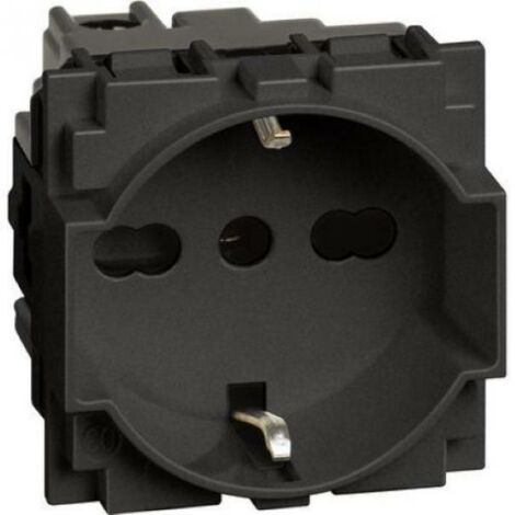 BTICINO KG4140A16 - Presa Standard Tedesco E Bipasso 10/16A 250 V Ac - Nero - Now