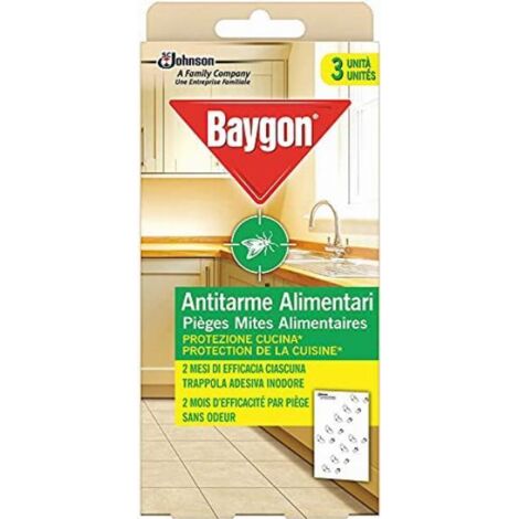 Baygon Antitarme Alimentari - Trappole Per Dispensa, Confezione Da 6, Efficace Fino A 8 Settimane, Inodore - 2
