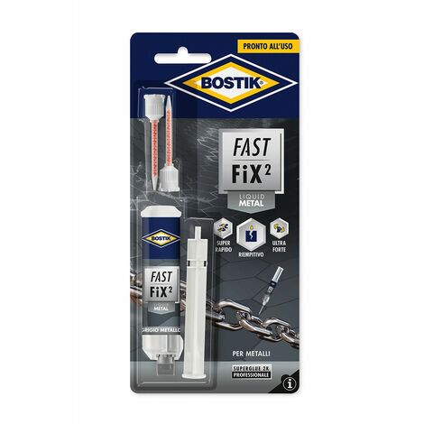 Bostik Fast Fix2 Liquid Metal - Colla Bicomponente Extra Forte