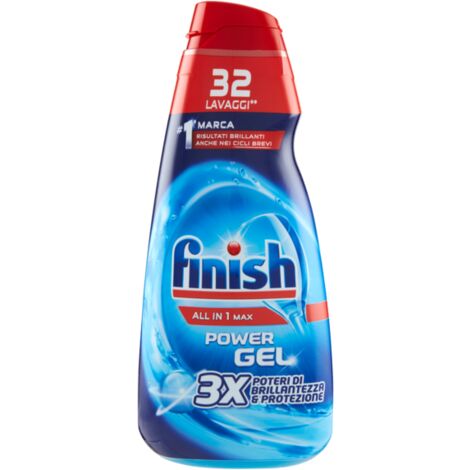 Finish All in 1 Max Power Gel 3 Poteri Brillantezza & Protezione 650 ml