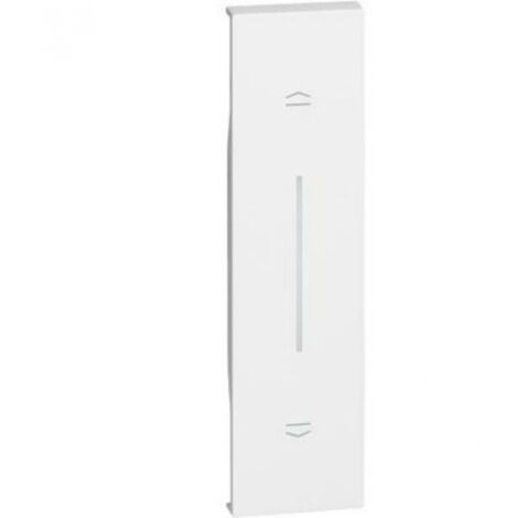 Cover Bticino Living Now per Pulsante interbloccato Tapparelle Bianco KW05