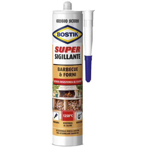 Bostik Mastice Refrattario Super Sigillante Barbecue e Forni 530g