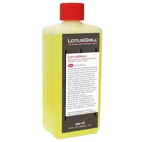 Gel Lotus Grill per Barbecue Inodore – Pasta Gel Combustibile con Etanolo  500ml