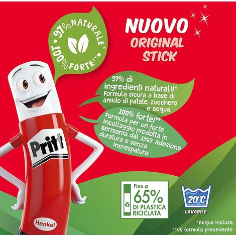 Pritt Colla Stick Senza Solventi Per Bambini Colla Naturale 5x11g