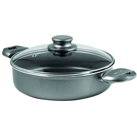 Aeternum Tegame Completo con Coperchio 24cm - Rivestimento Rinforzato Petravera