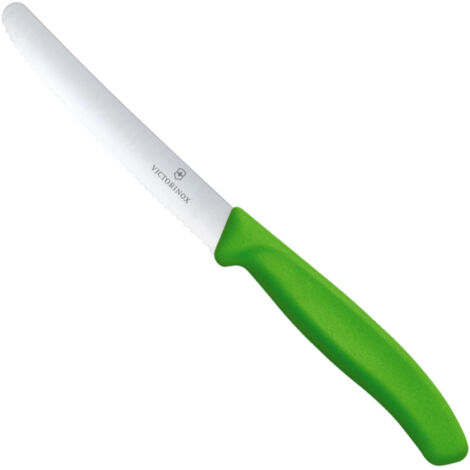 Victorinox Coltelli da Tavola Punta Tonda Seghettato 11cm  Verde