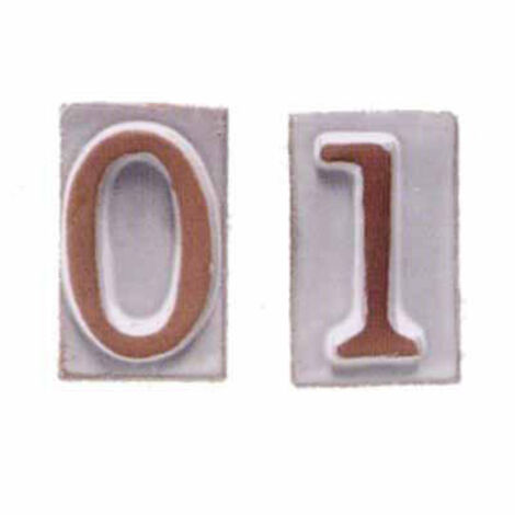 NUMERI CIVICI TERRACOTTA Nø0