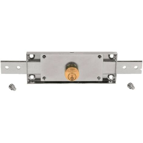 Serratura centrale per serranda saracinesca 8231 viro con cilindro d 25 mm