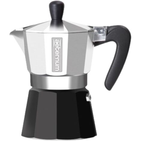 Aeternum Caffettiera Black Pearl Moka Per Espresso  Caffettiera Black Pearl 2 Tazze