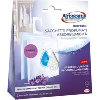 Ariasana Sacchetti Profumati Lavanda - Assorbiumidità Minifresh 2 Saccehtti da 50g