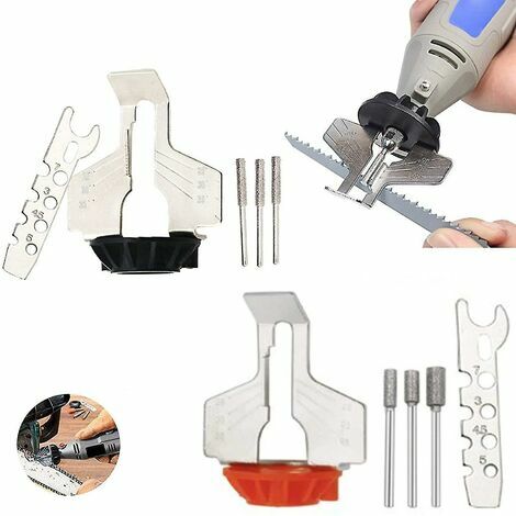 Kit d'affûtage de tronçonneuse électrique pour meuleuse électrique -  Ensemble d'accessoires de polissage pour chaînes de scie - Outils de  perceuse 