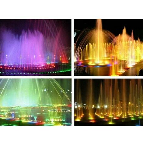 Lampe LED pour fontaine, piscine, éclairage sous l'eau, changement de couleur pour aquarium bassin