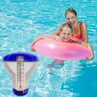 Doseur flottant avec thermomètre pour piscines, pour pastilles de 20 g，Superma