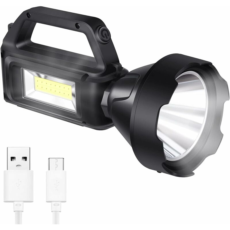 LAMPE TORCHE LED Professionnelle 4.2V RECHARGEABLE USB ASLO 1000