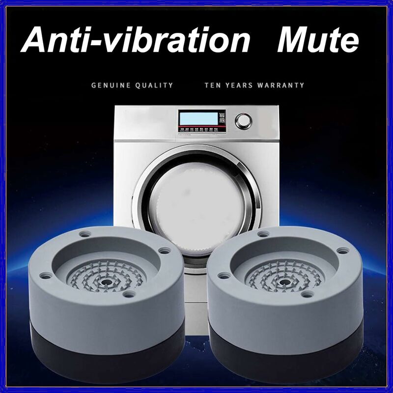 4PCS -Coussin Anti Vibration pour Machine à laver,Anti  choc,antidérapant,pieds,tapis sur mesure,réfrigérateur,protection de me