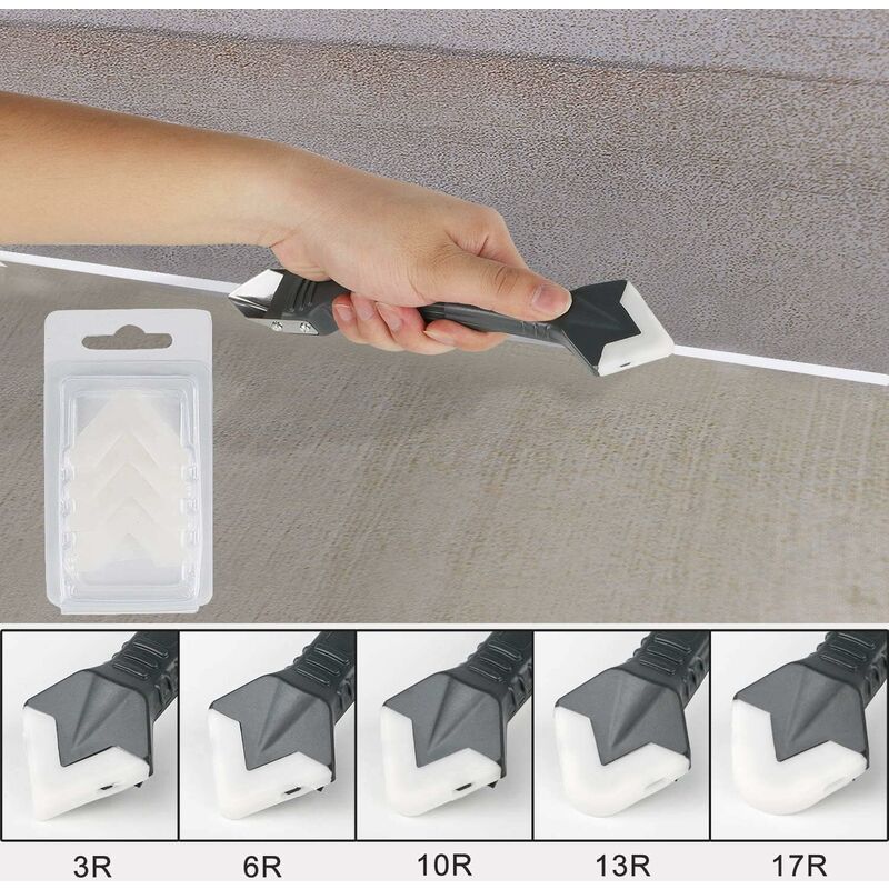Set Grattoir applicateur de joints en silicone 3 pcs, Dissolvant de silicone  Outil de jointement DIY – KRAFTMANN – DZBRICO