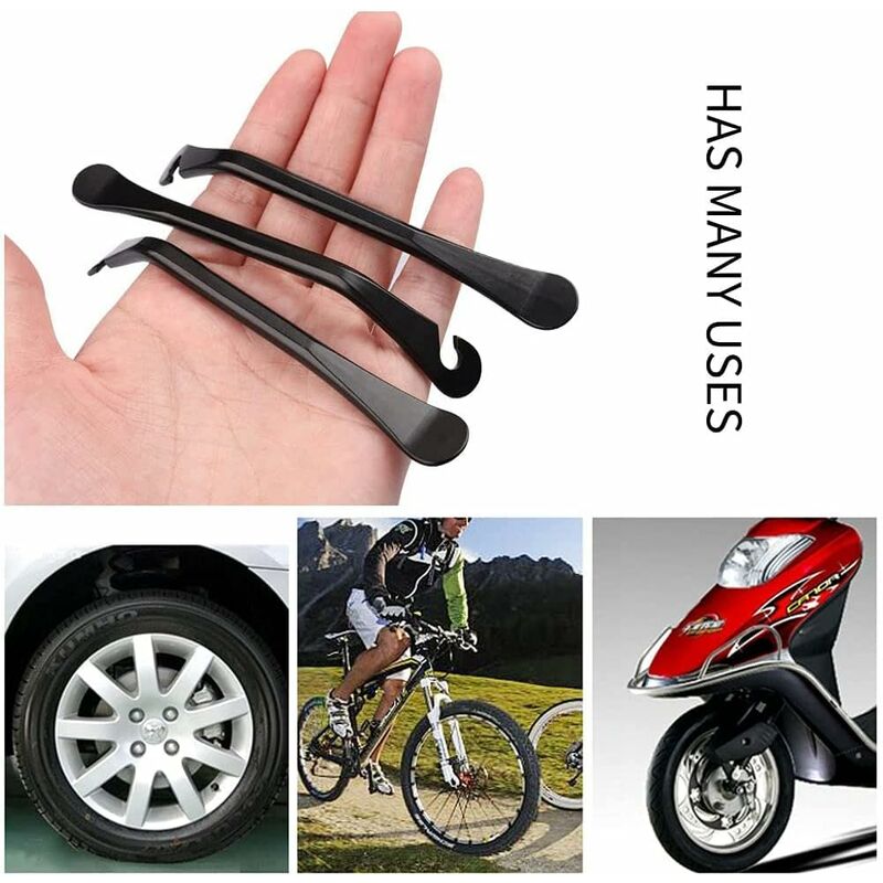 Levier de changement de pneu Outils Moto Vélo Pneus de changement de  leviers Protecteur de jante Auto Spoon Tire Kit