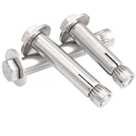 (10 paquet) Vis d'expansion Boulons à vis M6 x 80mm 304 Acier inoxydable EXTRADS EXTRADSION EXTRADATION HEX DROP ORCHOR BOLLOR FORTER DES ANCRALS DE FAISON