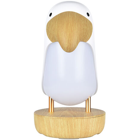 Veilleuse en bois en forme d'oiseau Betterlife,1 pcs veilleuse d'oiseau en  bois, lampe d'ambiance chaleureuse avec haut-parleur Bluetooth pour chambre  à coucher, maison ou intérieur