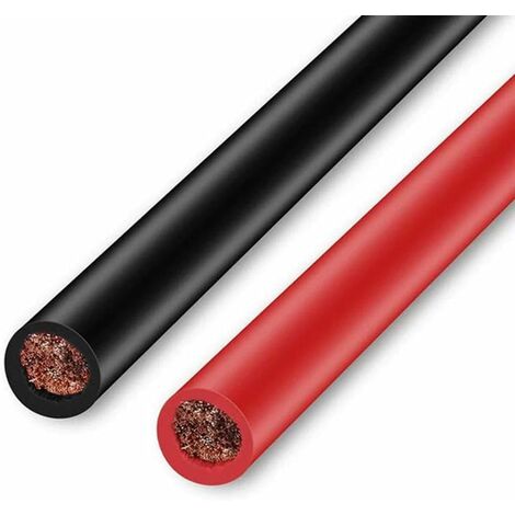 2 câbles de batterie avec œillets - 50 cm / 16 mm²