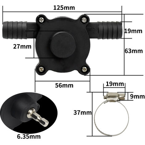 Pompe de perceuse électrique, pompe à eau pour la maison, le jardin, mini perceuse  électrique manuelle portable auto-amorante pompe pour perceuse électrique  domestique petite pompe à eau