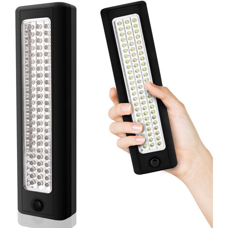 Lampe Autonome 72 LED Fixation par Crochet ou Aimant, Lampe mécanicien