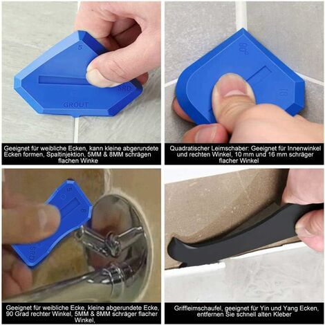 9 Pièces applicateur de dissolvant grattoir en silicone Kit Joint