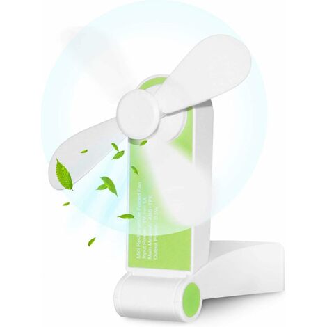 Mini Ventilateur Portatif, Ventilateur à Main USB, Ventilateur de Poche  Rechargeable, Ventilateur à Piles, Ventilateur Pliable Silencieux avec 3  Vitesse du Vent pour Bureau Table Voyage (Rose) : : Informatique
