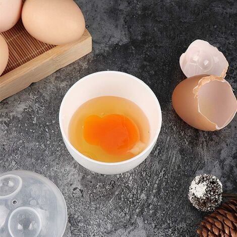 6 Pièces Pocheuse Oeuf Easy Egg Cooker pocheuses à œufs en Plastique Cuit Oeuf  Micro Onde