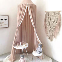 Moustiquaire Bébé Baldaquin Ciel de Lit Mosquito Net Ciel de Lit Princesse Moustiquaire Dôme en Mousseline de Soie Bébé pour Pépinière, Chambre à，Starlight