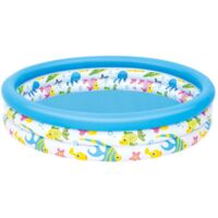 Piscine Gonflable,Triomphe Enfant Baignoire Gonflable Piscine，Ronde pour bébé Piscine À Balles Piscinette,Gonflable Jouets d'eau Enfants, Piscine pour Enfants(122x25cm)