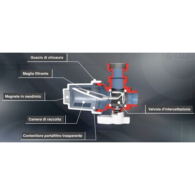 5459 CALEFFI XS - Filtro defangatore magnetico sotto caldaia 545900